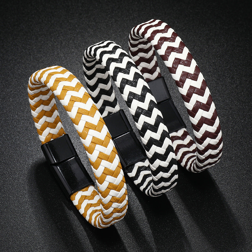 Läderarmband för män