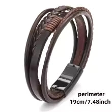 Läderarmband för män